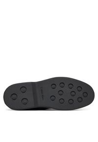 Calvin Klein Sneakersy Text Rubber Desert Boot Su HM0HM01978 Czarny. Kolor: czarny. Materiał: skóra