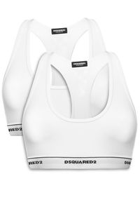 Dsquared2 Underwear Komplet 2 biustonoszy topów D8X521800 Biały. Kolor: biały. Materiał: bawełna