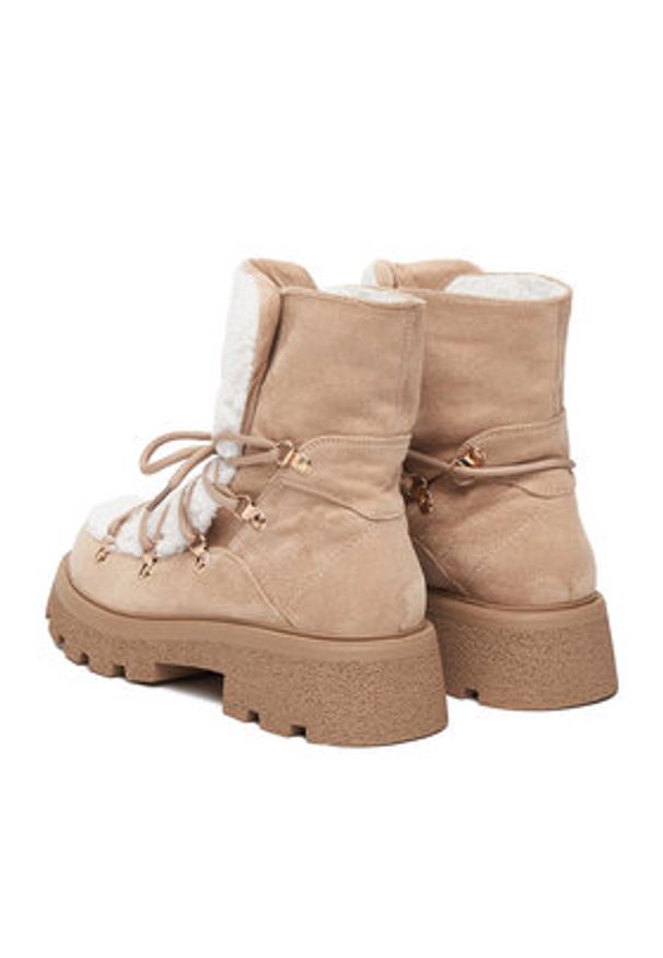 DeeZee Śniegowce 13211-5 Beżowy. Kolor: beżowy. Materiał: materiał