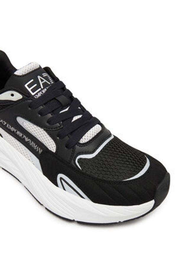EA7 Emporio Armani Sneakersy 7X000342 AF18617 MZ192 Czarny. Kolor: czarny. Materiał: skóra