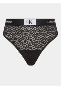 Calvin Klein Underwear Stringi 000QF7235E Czarny. Kolor: czarny. Materiał: syntetyk