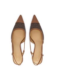 MICHAEL Michael Kors Czółenka Alora Toe Cao Mid Sling 40R6AOMS1B Brązowy. Kolor: brązowy. Materiał: skóra #4