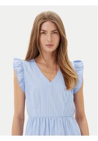 Vero Moda Sukienka codzienna 10325250 Niebieski Regular Fit. Okazja: na co dzień. Kolor: niebieski. Materiał: bawełna. Typ sukienki: proste. Styl: casual #8