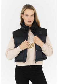 Invicta - INVICTA Czarny puchowy krótki bezrękawnik damski, Rozmiar S. Kolor: czarny. Materiał: puch, poliamid. Długość rękawa: bez rękawów. Długość: krótkie #4