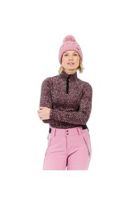 Damski polar 1/4 zip Protest Refuzzy. Kolor: różowy. Materiał: polar #1