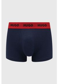 Hugo - HUGO bokserki 3-pack męskie kolor niebieski. Kolor: niebieski #3