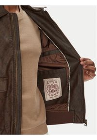 Guess Kurtka z imitacji skóry M5YL01 WGUC0 Brązowy Regular Fit. Kolor: brązowy. Materiał: syntetyk