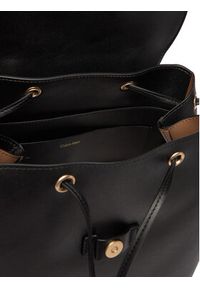 Calvin Klein Plecak Foil Logo Large Flap Backpack LV04F3505G Czarny. Kolor: czarny. Materiał: skóra #6