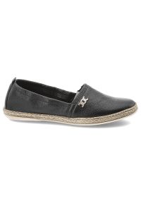 Czarne Baleriny Armodo Wygodne Wsuwane Obuwie Damskie. Okazja: na co dzień. Zapięcie: bez zapięcia. Kolor: czarny. Materiał: jeans, skóra. Szerokość cholewki: normalna. Sezon: lato. Styl: klasyczny, elegancki, casual #3