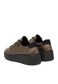 Rieker Sneakersy N2501-90 Złoty. Kolor: złoty. Materiał: skóra #5