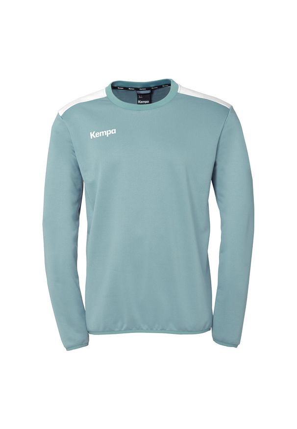 KEMPA - Bluza Kempa Emotion 27. Kolor: niebieski, biały, wielokolorowy. Wzór: napisy. Styl: elegancki