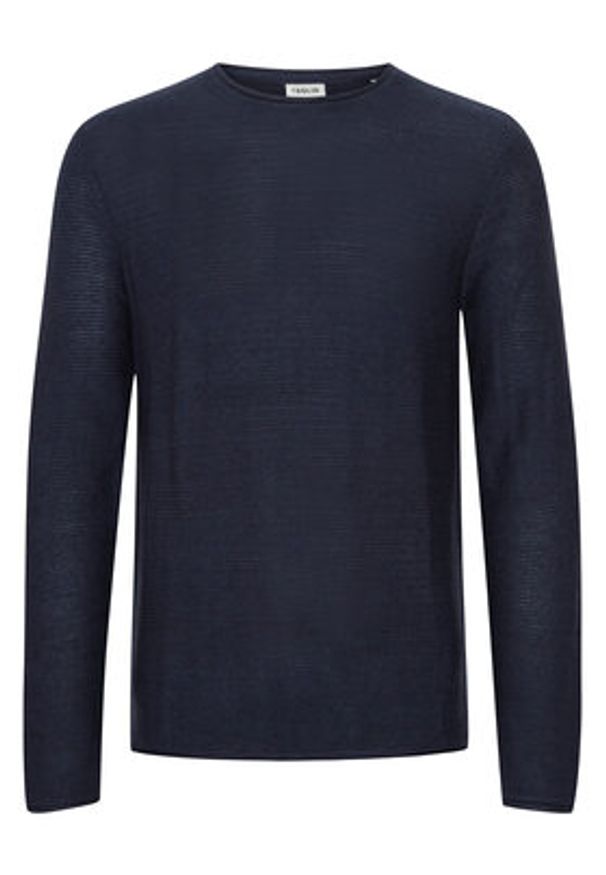 !SOLID - Solid Sweter 21104152 Granatowy Regular Fit. Kolor: niebieski. Materiał: bawełna
