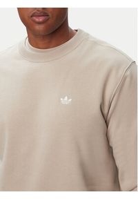 Adidas - adidas Bluza Trefoil Essentials KS9811 Beżowy jasny Regular Fit. Kolor: beżowy. Materiał: bawełna #4