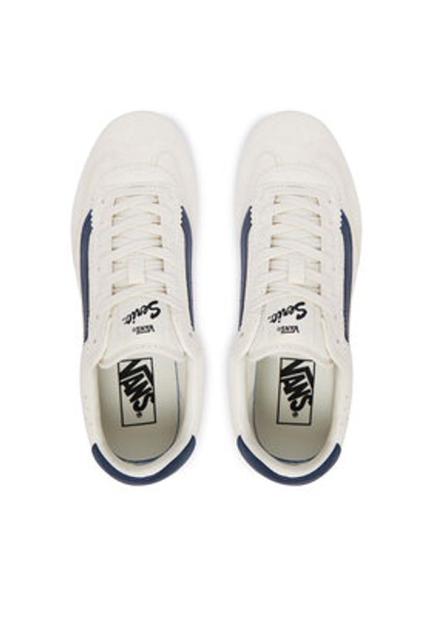 Vans Sneakersy Super Lowpro VN000XVKEAK1 Kremowy. Kolor: kremowy. Materiał: skóra, zamsz