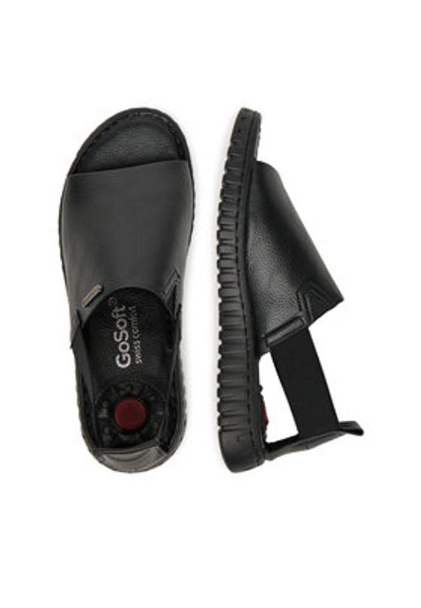 Go Soft Sandały LA319143-6 Czarny. Kolor: czarny. Materiał: skóra