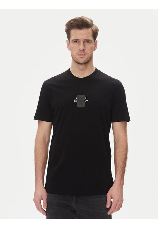 Armani Exchange T-Shirt XM000767 AF12308 UC001 Czarny Regular Fit. Kolor: czarny. Materiał: bawełna