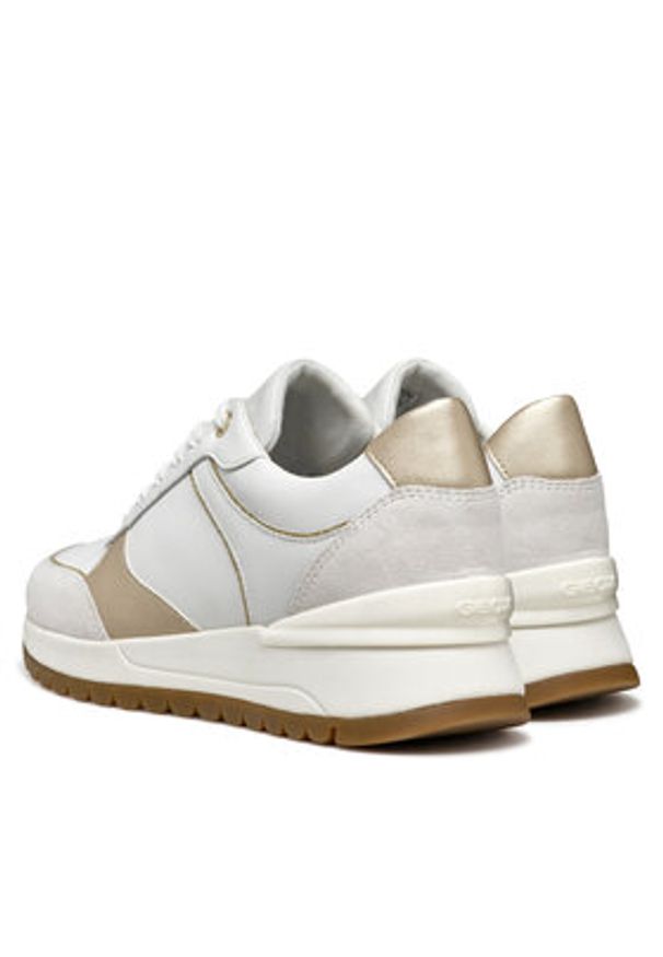 Geox Sneakersy D Desya D5500A 08522 C1327 Biały. Kolor: biały. Materiał: skóra