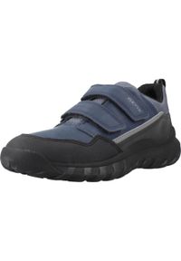 Geox - Buty GEOX J SIMBYOS BOY Niebieski. Kolor: niebieski. Materiał: syntetyk, tkanina. Sport: turystyka piesza