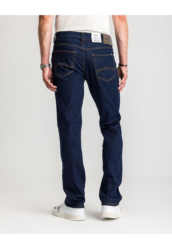Męskie Spodnie Jeansowe Mustang Style Tramper Straight Denim Blue 1017121 5000 901
