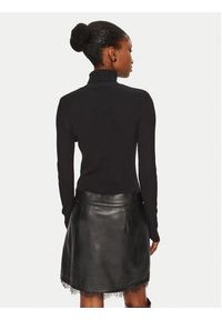 Morgan Sukienka dzianinowa 242-REGOX Czarny Slim Fit. Kolor: czarny. Materiał: wiskoza