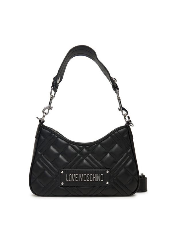 Love Moschino - LOVE MOSCHINO Torebka JC4152PP0NLA000B Czarny. Kolor: czarny. Materiał: skórzane