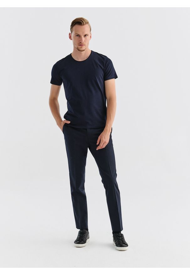 Pako Lorente - PAKO LORENTE – T-shirt P000B-TX-007-G-S. Okazja: na co dzień. Materiał: bawełna, elastan. Wzór: gładki. Styl: casual