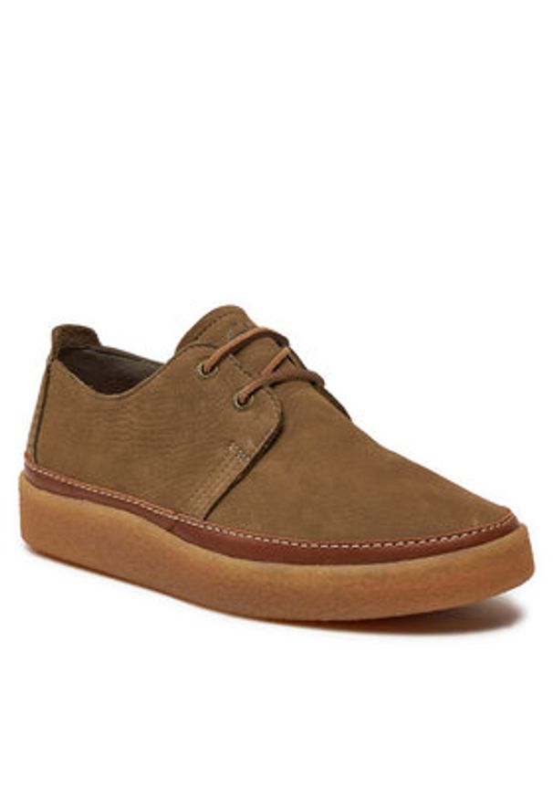 Clarks Półbuty Clarkwood Low 26176868 Brązowy. Kolor: brązowy. Materiał: skóra