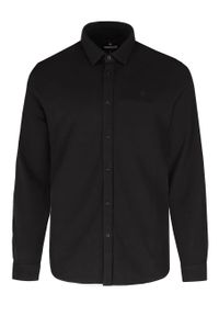 Volcano - Miękka koszula, Slim Fit, K-STERRY. Okazja: na co dzień. Typ kołnierza: kołnierzyk klasyczny. Materiał: bawełna, jeans, elastan, materiał. Długość rękawa: długi rękaw. Długość: długie. Styl: klasyczny, casual, elegancki