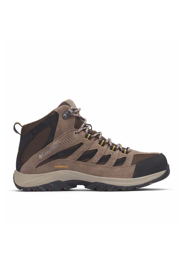 columbia - Buty Trekkingowe Męskie Columbia Crestwood Mid Waterproof. Kolor: brązowy, wielokolorowy. Sport: turystyka piesza