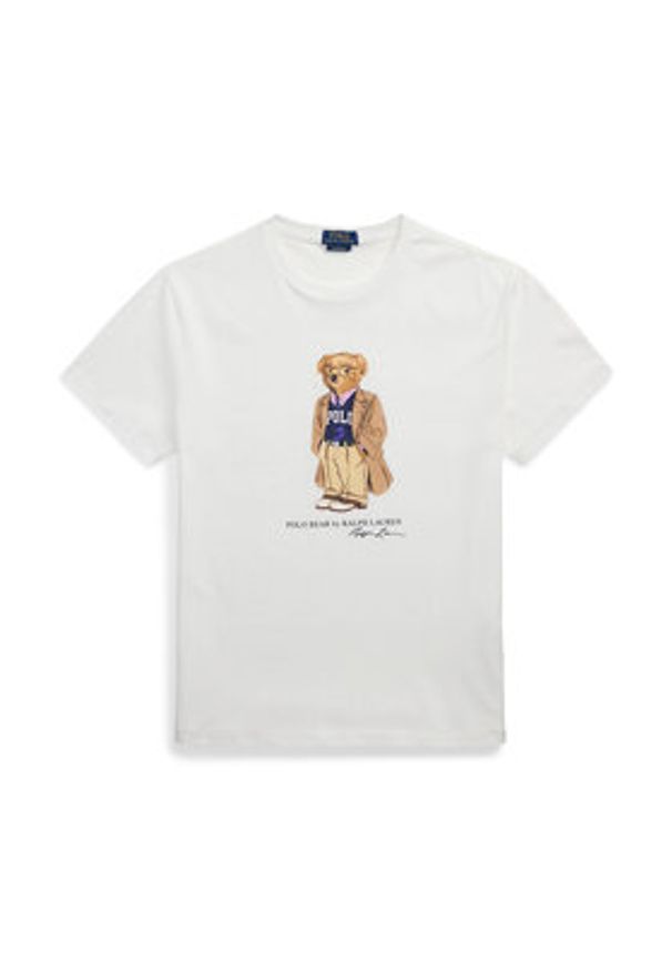 Polo Ralph Lauren T-Shirt 710974584001 Biały Custom Slim Fit. Typ kołnierza: polo. Kolor: biały. Materiał: bawełna