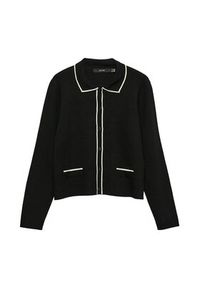 Vero Moda Kardigan Gold 10337626 Czarny Regular Fit. Kolor: czarny. Materiał: syntetyk #3