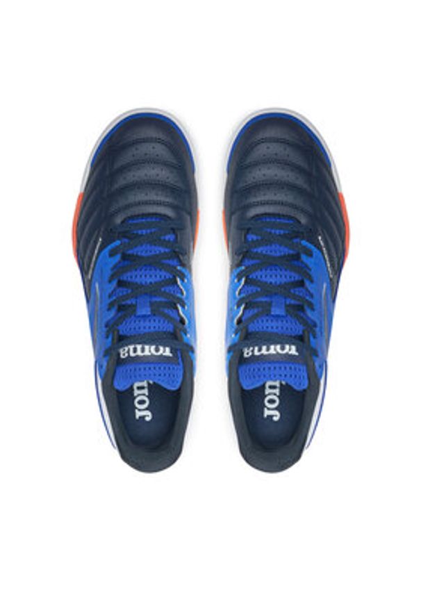Joma Buty do piłki nożnej Cancha Indoor CANW2403IN Granatowy. Kolor: niebieski. Materiał: skóra