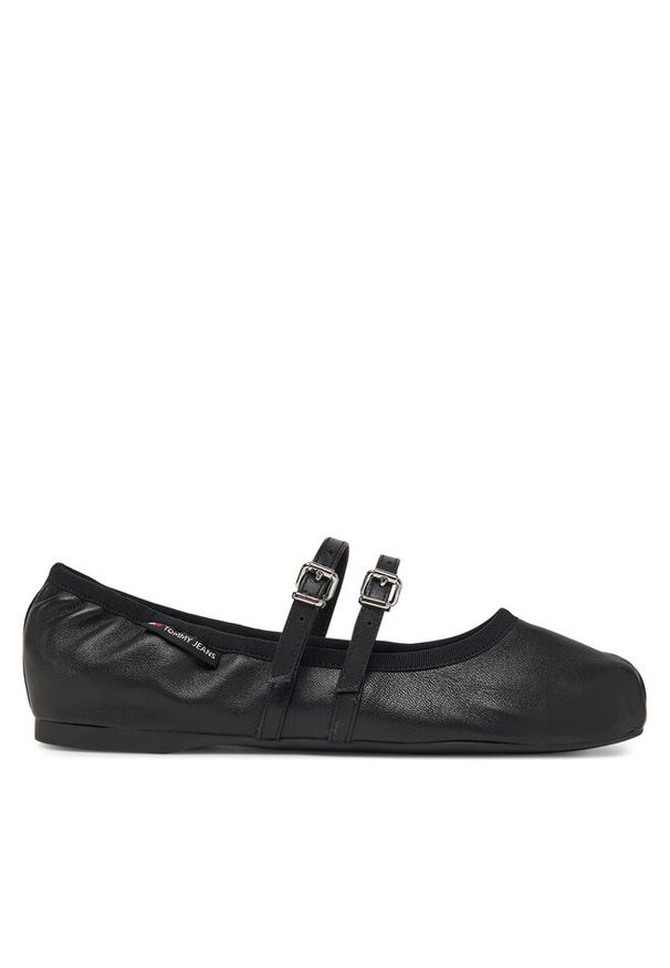 Baleriny Tommy Jeans. Kolor: czarny