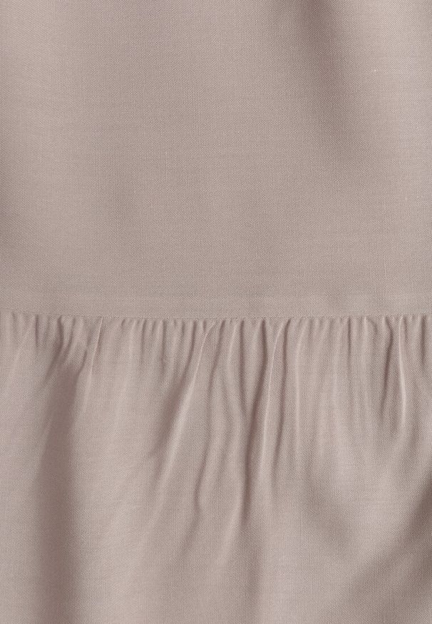 Renee - Beżowa Bawełniana Sukienka o Rozkloszowanym Kroju Bez Rękawów Gladea. Okazja: na co dzień, na randkę. Kolor: beżowy. Materiał: bawełna. Długość rękawa: bez rękawów. Sezon: jesień, lato. Typ sukienki: proste. Styl: elegancki, casual