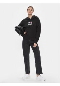 Tommy Jeans Bluza Tjw Bxy Daisy Flag Hoodie DW0DW17708 Czarny Regular Fit. Kolor: czarny. Materiał: bawełna #3