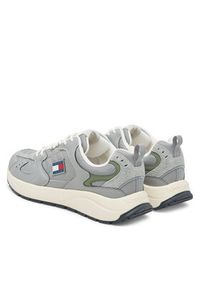 Tommy Jeans Sneakersy Tjm Runner EM0EM01581 Szary. Kolor: szary. Materiał: skóra #5