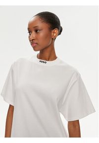 Hugo T-Shirt Dina 50514869 Biały Relaxed Fit. Kolor: biały. Materiał: bawełna #4