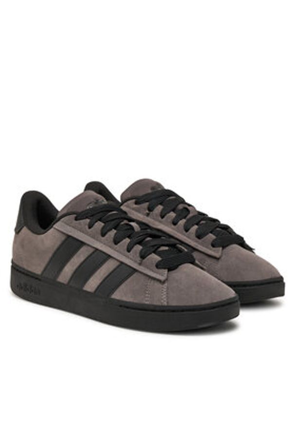 Adidas - adidas Sneakersy Grand Court Alpha JP7632 Szary. Kolor: szary. Materiał: skóra, zamsz