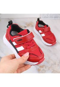 Atletico Buty półbuty sportowe dziecięce na rzep czerwone AbcKids B933104083. Zapięcie: rzepy. Kolor: czerwony #6