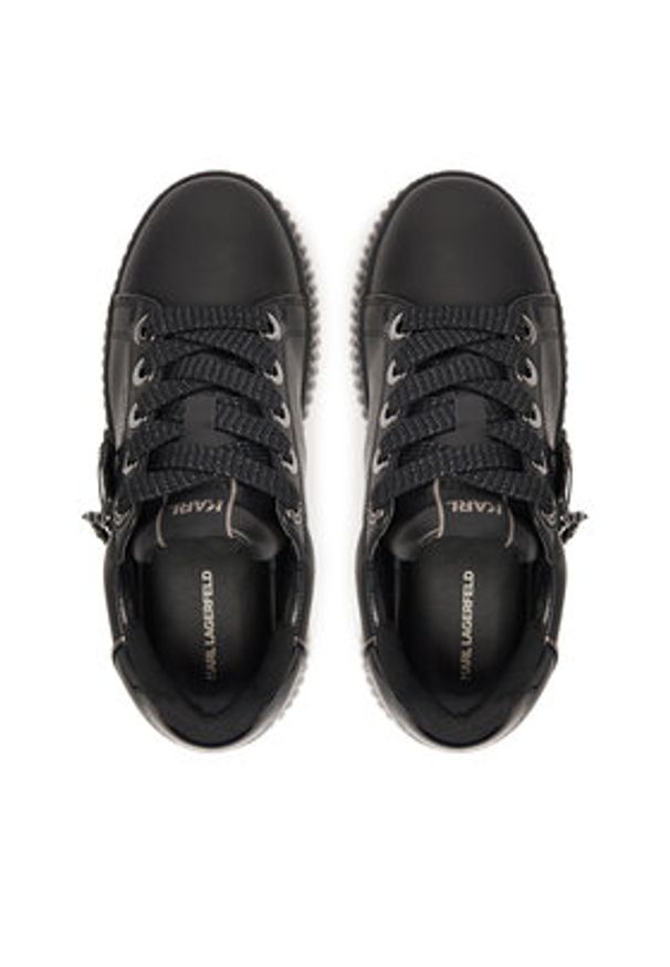 Karl Lagerfeld - KARL LAGERFELD Sneakersy KL42376T Czarny. Kolor: czarny. Materiał: skóra