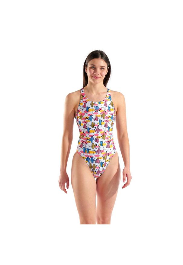 Strój kąpielowy Arena Desert Swimsuit Swim Tech Back. Kolor: biały