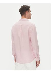 TOMMY HILFIGER - Tommy Hilfiger Koszula MW0MW34602 Różowy Regular Fit. Kolor: różowy. Materiał: len