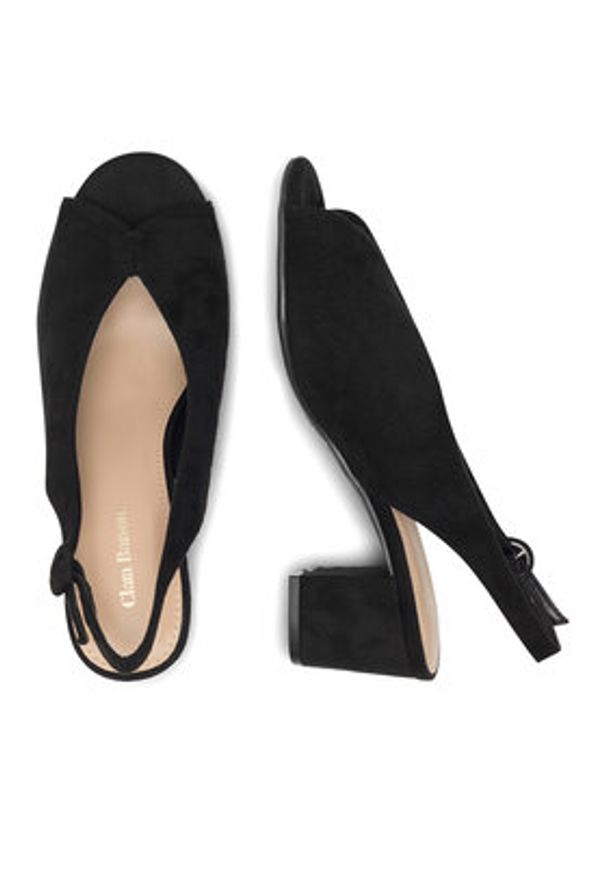 Clara Barson Sandały LS6019-01 Czarny. Kolor: czarny. Materiał: materiał