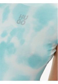 Hugo Sukienka codzienna Nabilla 50514079 Niebieski Slim Fit. Okazja: na co dzień. Kolor: niebieski. Materiał: bawełna. Typ sukienki: proste. Styl: casual #5