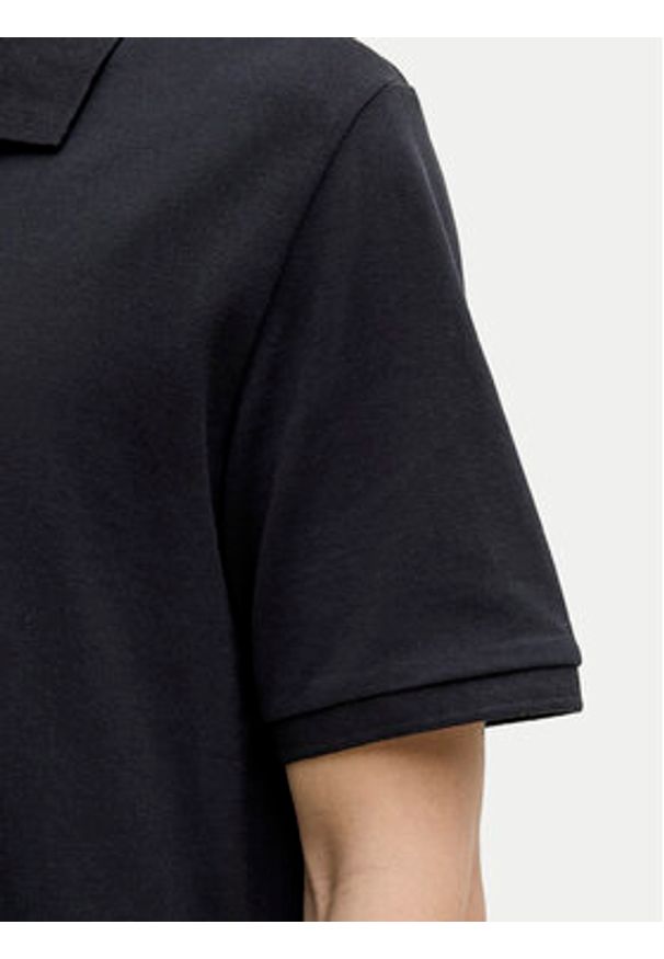 Jack & Jones - Jack&Jones Polo Kane 12270150 Czarny Regular Fit. Typ kołnierza: polo. Kolor: czarny. Materiał: syntetyk