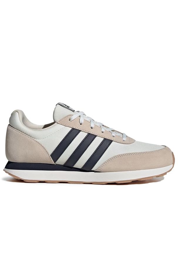 Adidas - Buty adidas Run 60s 3.0 IE3830 - białe. Kolor: biały. Materiał: zamsz, materiał, skóra, guma. Szerokość cholewki: normalna. Sport: bieganie