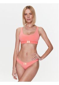 Calvin Klein Swimwear Góra od bikini KW0KW01975 Pomarańczowy. Kolor: pomarańczowy. Materiał: syntetyk