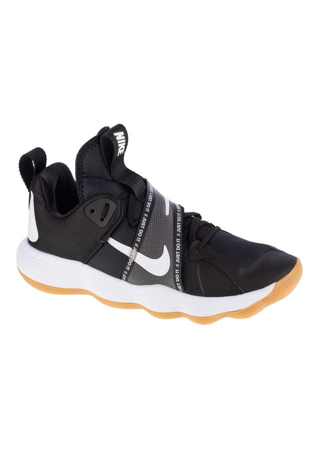 Buty siatkarskie męskie Nike React Hyperset. Zapięcie: sznurówki. Kolor: czarny, wielokolorowy, biały. Materiał: syntetyk, materiał, tkanina. Szerokość cholewki: normalna. Sport: siatkówka
