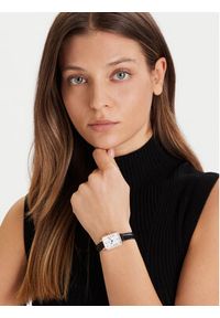 Daniel Wellington Zegarek Quadro Sterling Roman Numerals DW00100862 Czarny. Kolor: czarny. Materiał: skóra #5