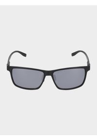 4f - Okulary przeciwsłoneczne z powłoką lustrzaną. Kolor: czarny